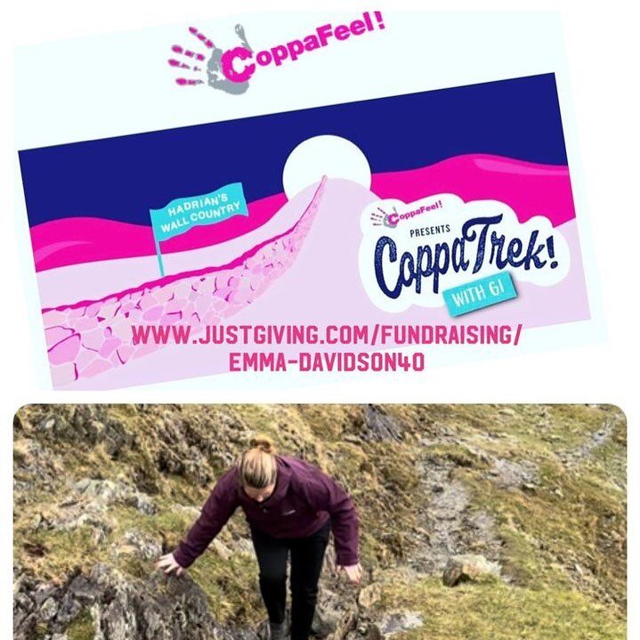 💕 100km Hadrian's Wall Country Trek for CoppaFeel 💕

As some of you may be aware our amazing member @emmald1 is embarking on a 100k trek for CoppaFeel on the 10th June 🥾⛰️

As part of their preparations we will be joining the Davidson&rsquo;s on a