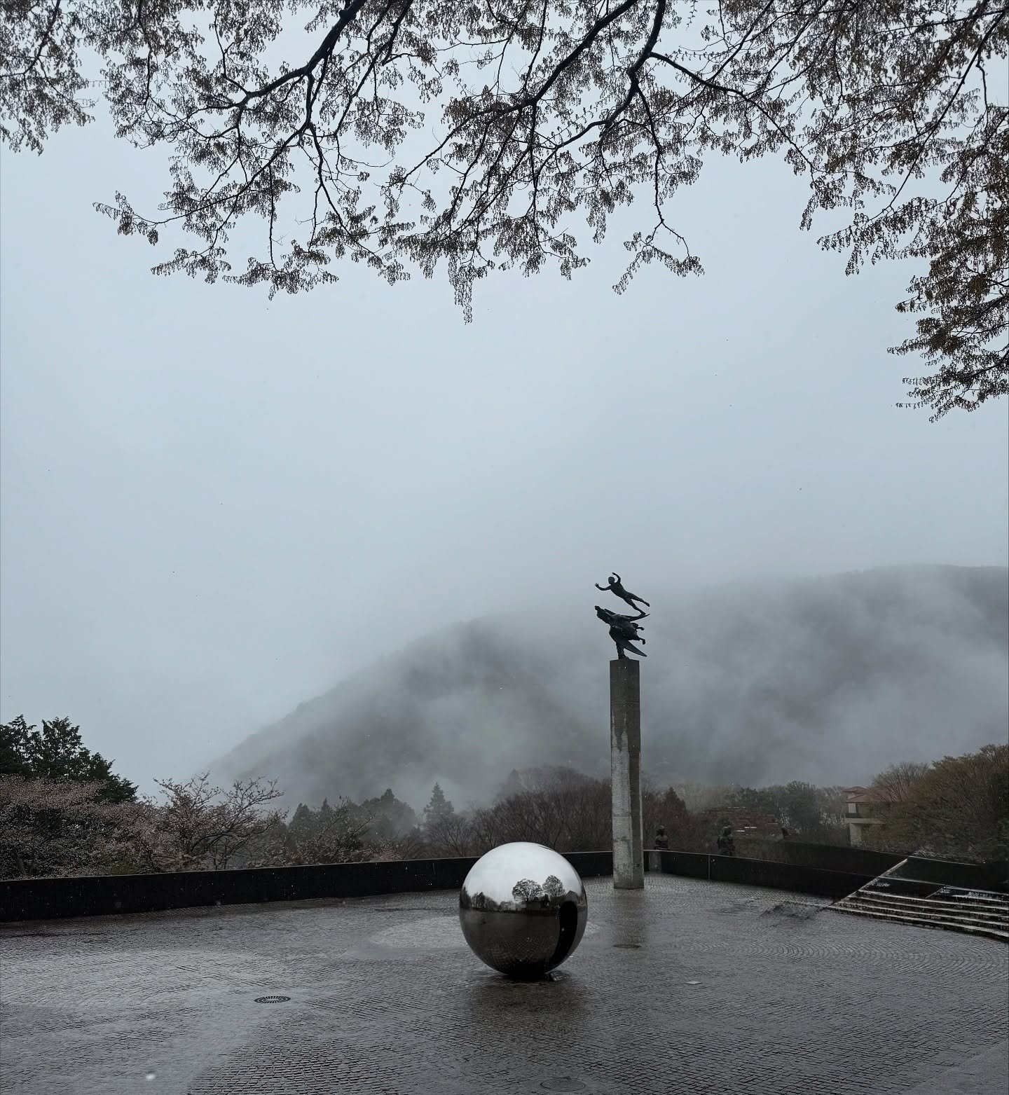 A rainy day in the mountains of Hakone made for a quietly magical visit to the Hakone Open-Air Museum &mdash; Japan&rsquo;s first open-air art museum, established in 1969. Nestled in the volcanic foothills of Mount Hakone, within Fuji-Hakone-Izu Nati