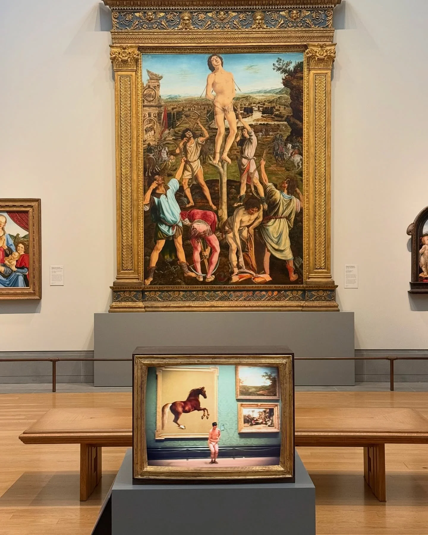 February art which caught my eye
1: Artist in Residence Ming Wong @nationalgallery
2: a 1946 Lucien Freud &lsquo;The Birds of Olivier Larronde&rsquo; @christiesinc 
3: Georg Wilson @pilarcorrias @georg.kitty 
4: which reminded me of the incredible Wr