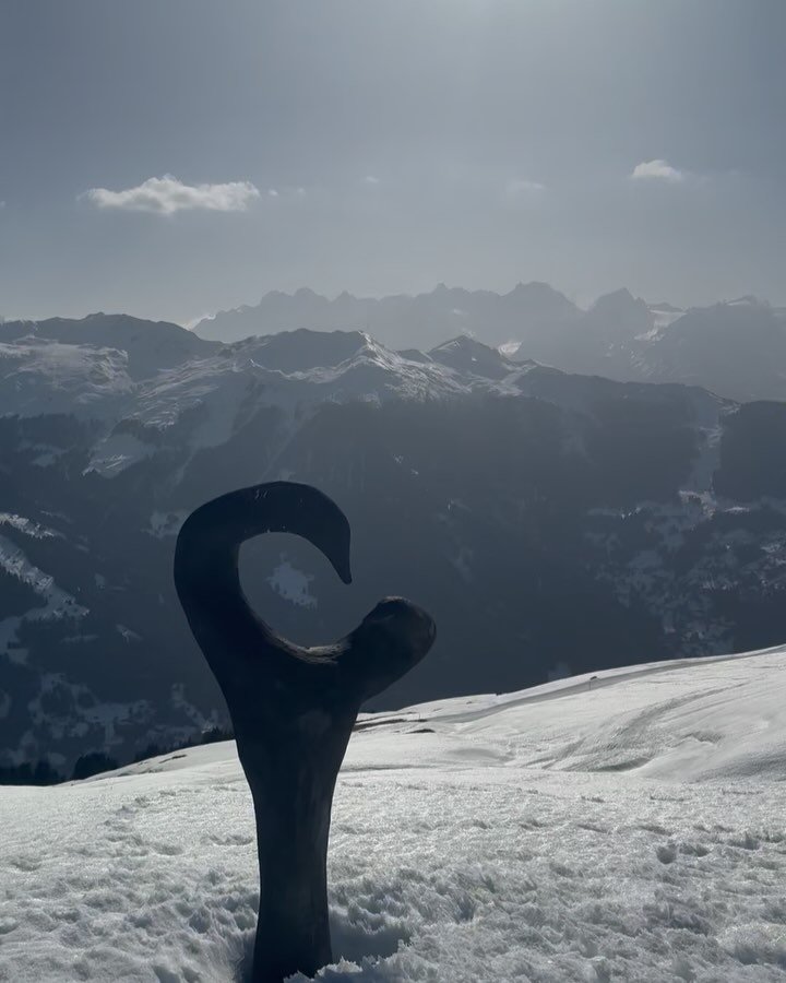 Sound on! Just the crunch of my boots in the enveloping silence of the snow. This sculpture is beautifully sited in Verbier and is by Kiki Thompson. Samsara (its title) is the Sanskrit word for &lsquo;wandering&rsquo; or &lsquo;passing through&rsquo;