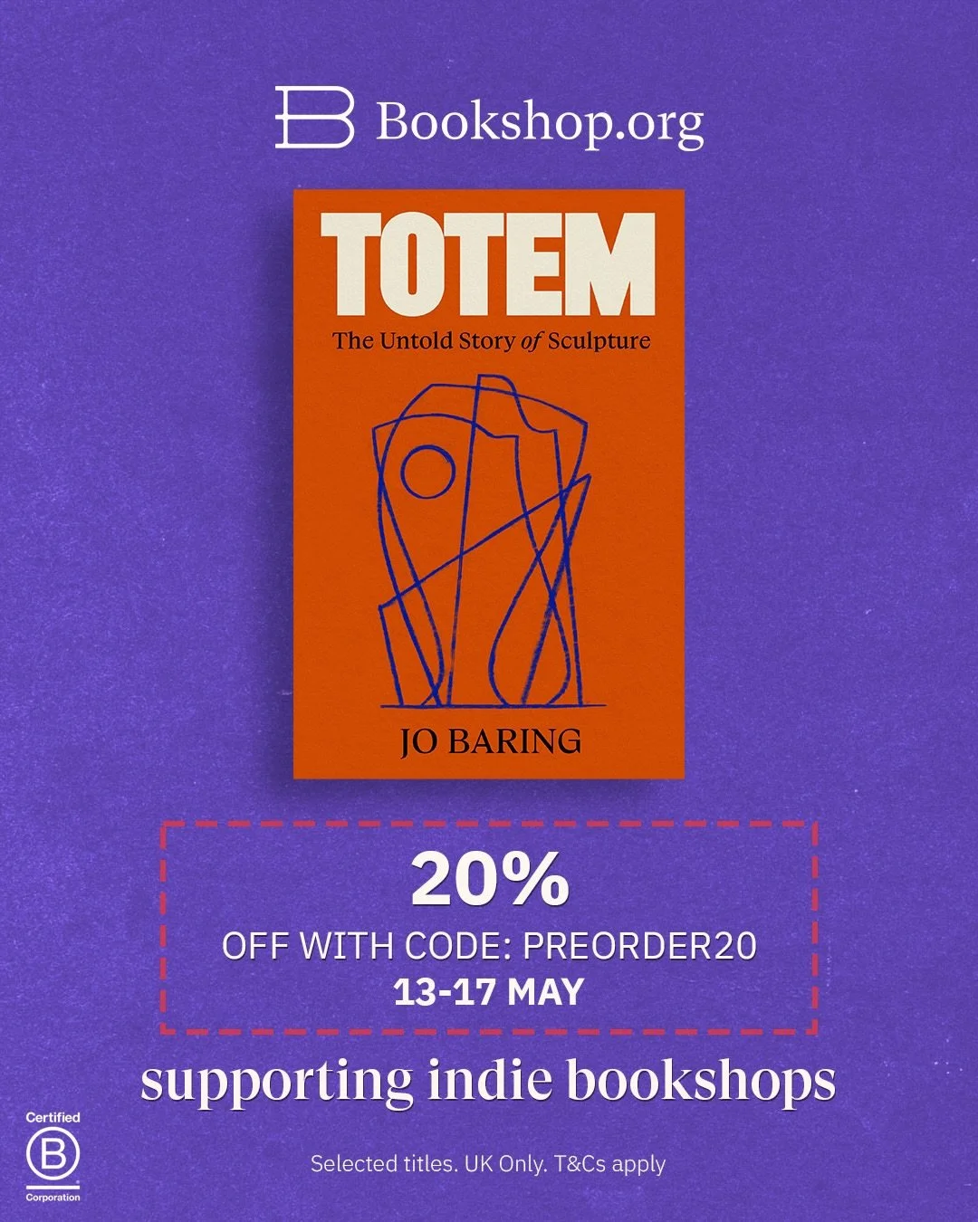 What if the oldest art form has been telling our story all along, and we just haven&rsquo;t been listening?

Totem: The Untold Story of Sculpture is coming this September, and right now you can pre-order with 20% off at Bookshop.org, a platform I lov