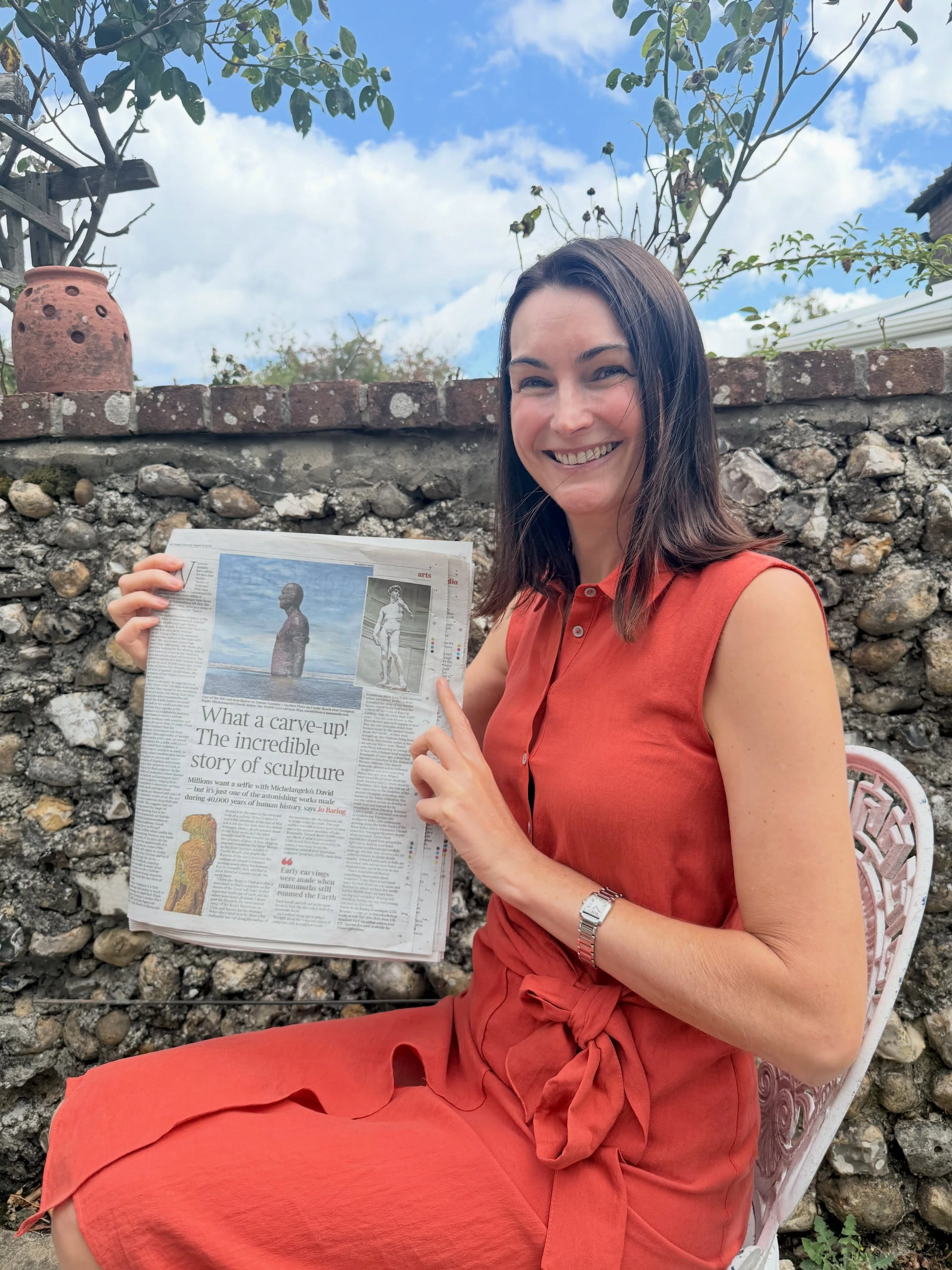 What a carve up! I wrote in @thetimes today all about the incredible story of sculpture and why it matters so much to us.

There are only so many ways to pose with a newspaper, even Steve the Pug got bored.. but thank you for letting me share my exci
