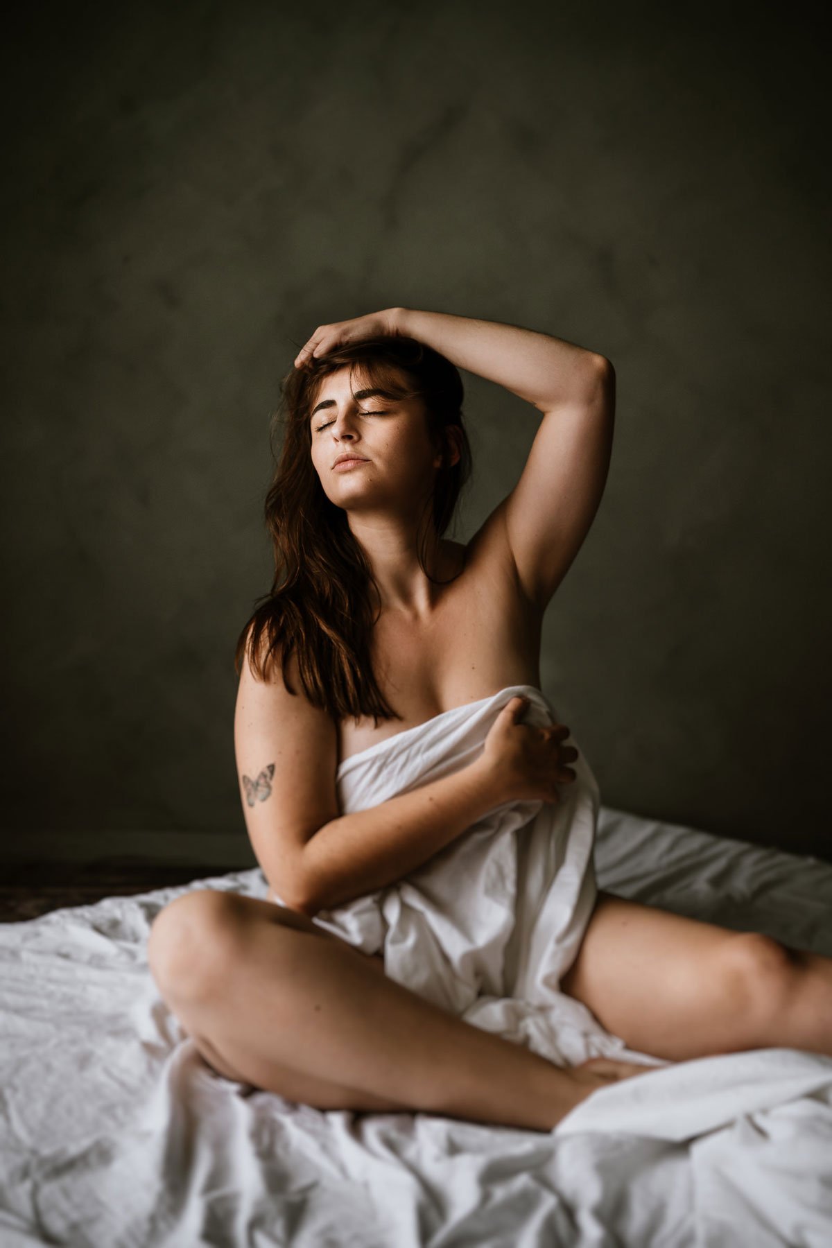 boudoir foto van een vrouw