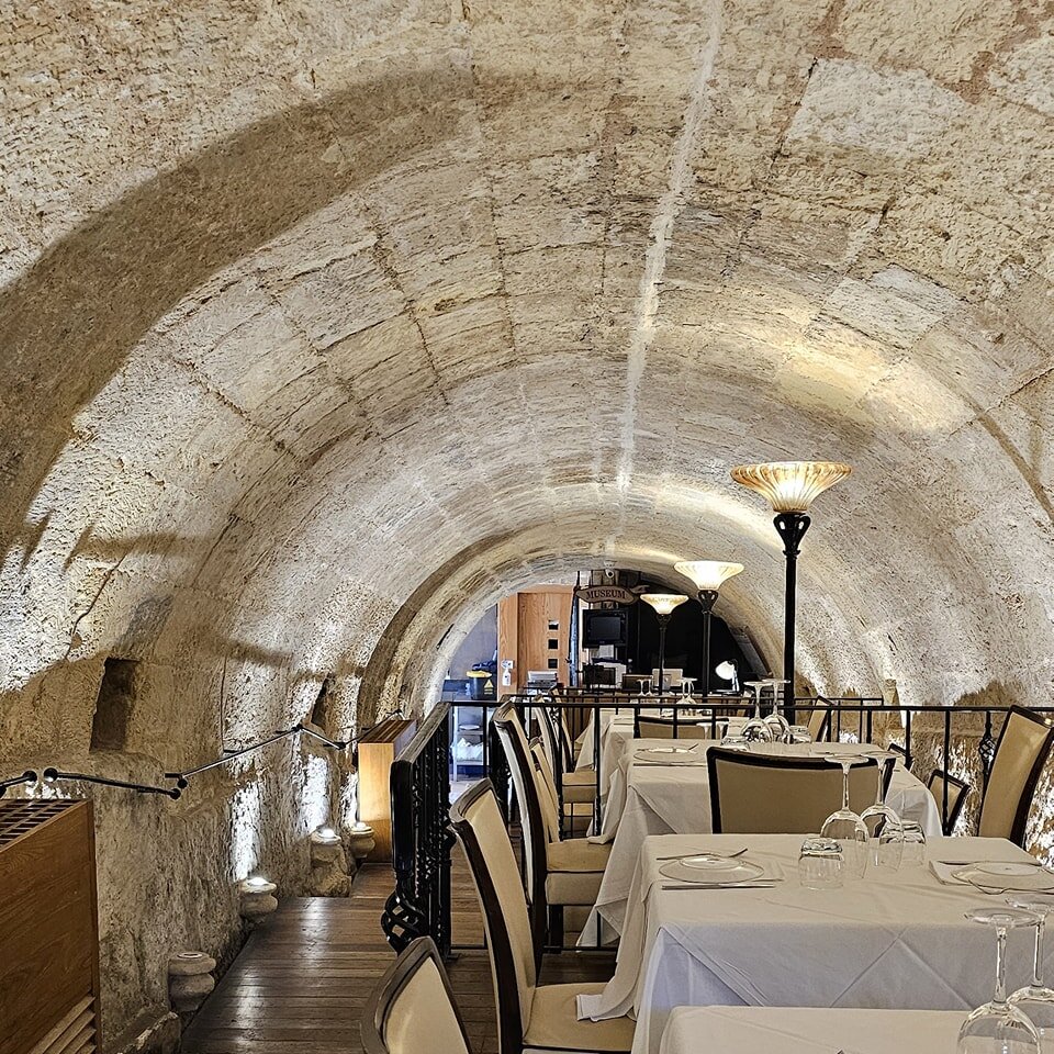 The Tunnel... is the 16th Century Vault originally built &amp; used by the Knights as their ammunition depot.. Now converted into our Main indoor dining area ! 

#Rampila #restaurant #Valletta #thetunnel