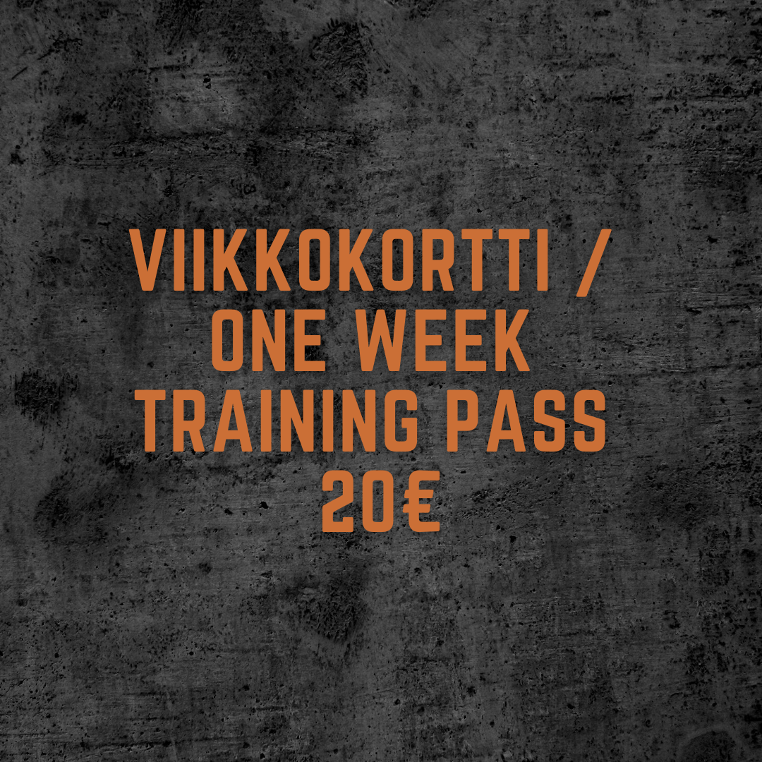 Viikkokortti / One Week Training Pass — Tatsi