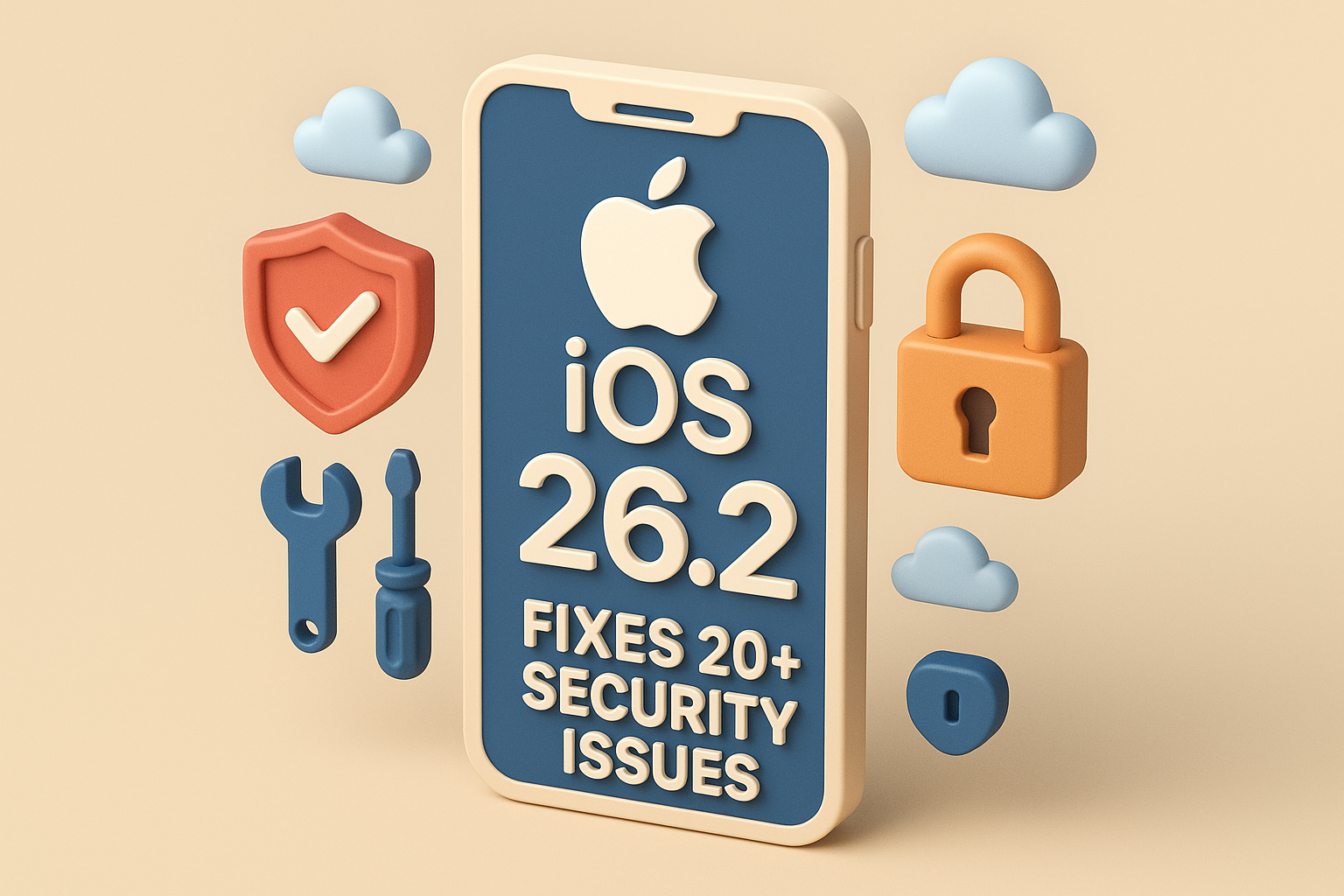 Apple iOS 26.2 Fixes 20+ security issues
