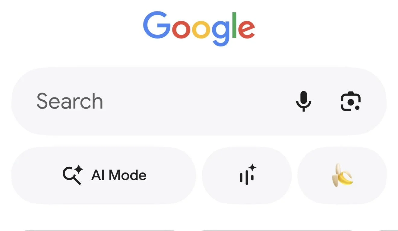 Breaking: 'Nano Banana' Button Added to Google Search Mobile App Today