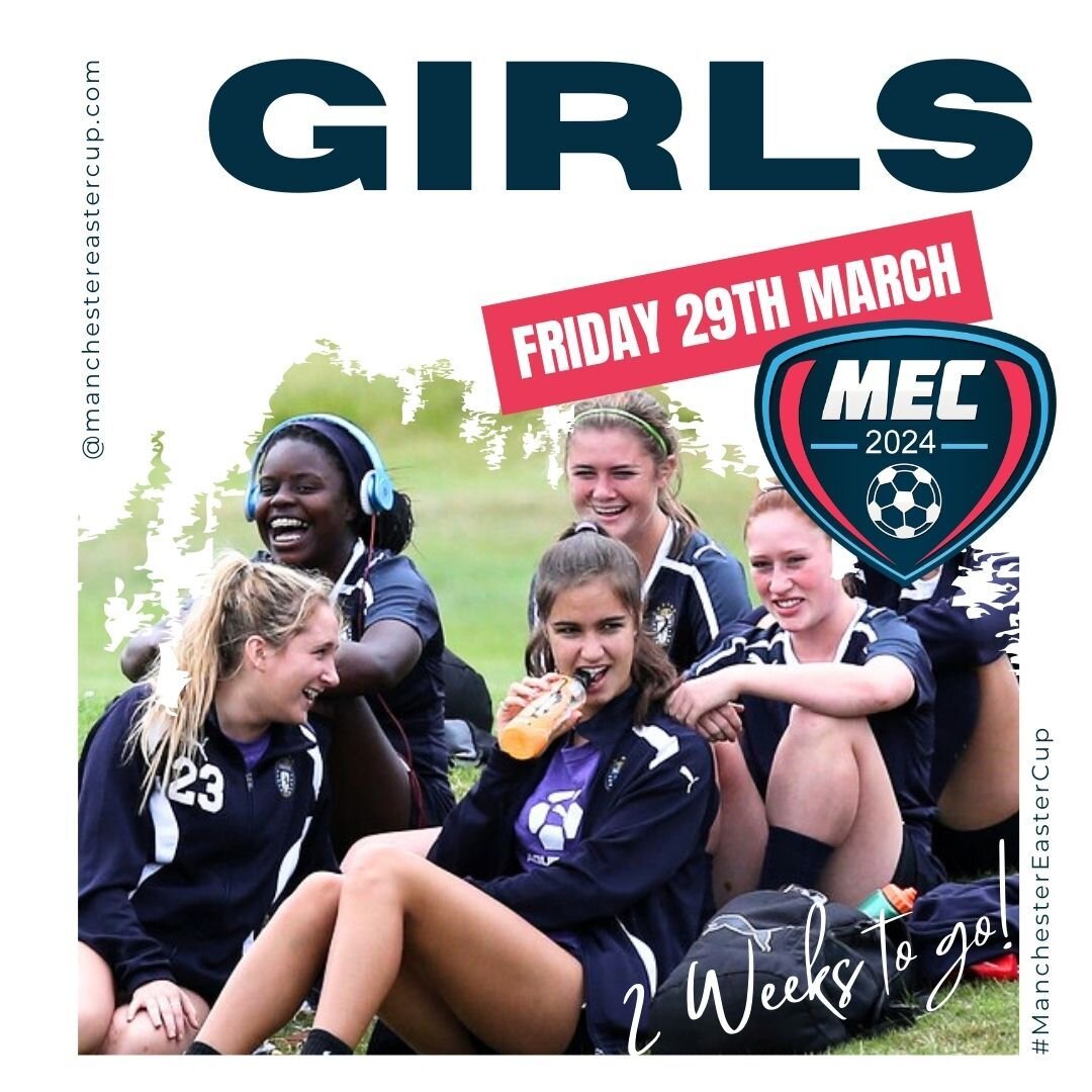 NEARLY THERE! 🥳
Just a smidgen over 2 weeks left until our epic girls-only and ladies' showdown at the Platt Lane Sports Complex - MMU Sport!

We are now in the process of uploading fixtures to our website
https://www.manchestereastercup.com/2023-me