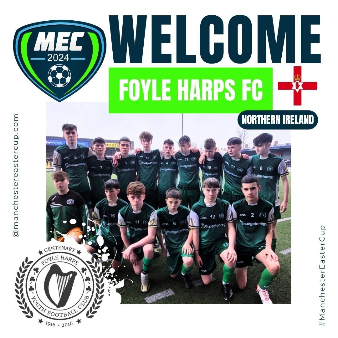 📣📣📣 W E L C O M E! Foyle Harps FC⚽️👋

Foyle Harps will be representing Northern Ireland in Class E!
and facing competition from USA, Trinidad &amp; Tobago, Australia, Scotland and England all represented in this age group.

Thank you for sharing 
