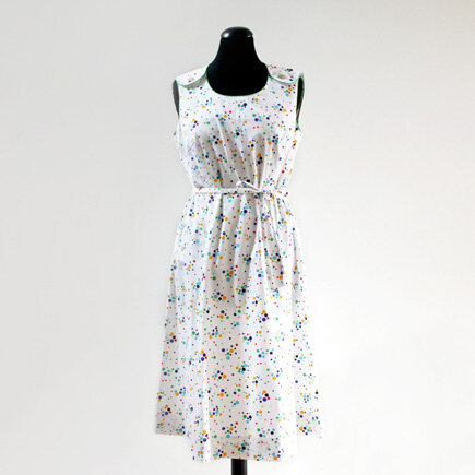 Vintage Spotty A-Line Pinafore Dress 