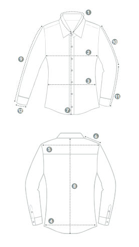 Sparato top camicia smoking