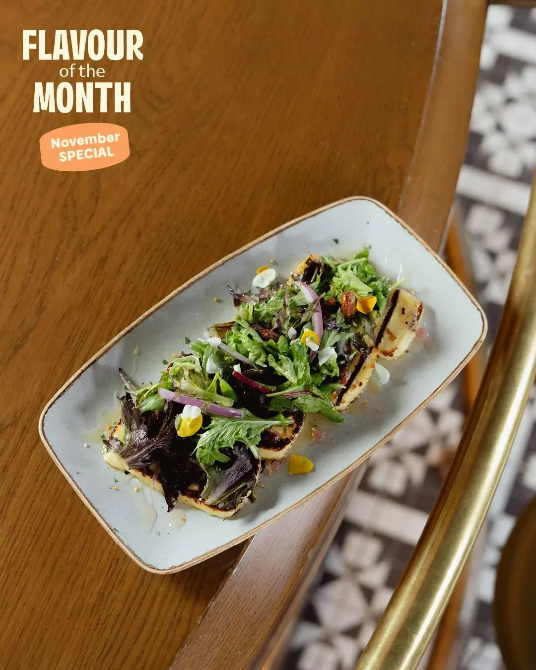 This month&rsquo;s flavour at the Subi, Yuzu Halloumi Salad&nbsp;✨ 

Grilled halloumi with yuzu sesame, pomegranate glaze, candied almonds, rocket &amp; honey, the perfect intro to summer!