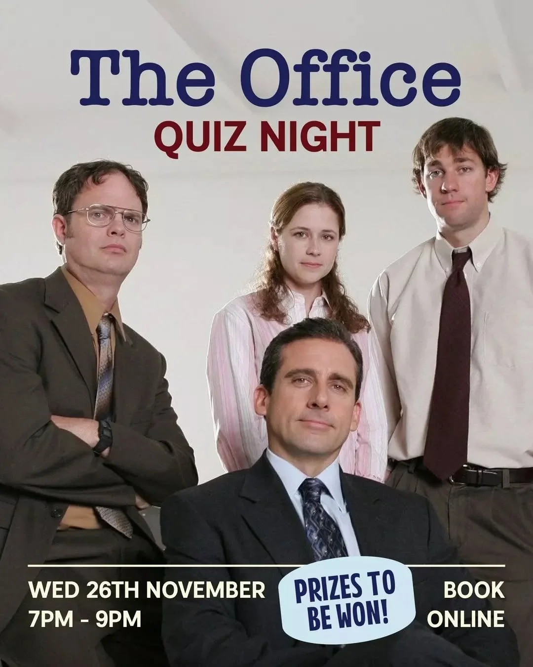 It&rsquo;s time to put your Dunder Mifflin knowledge to the test! 💼

Join us for The Office Quiz Night! A night of laughs, trivia, and prizes that even Michael Scott would approve of.

For bookings head to the link in our bio.