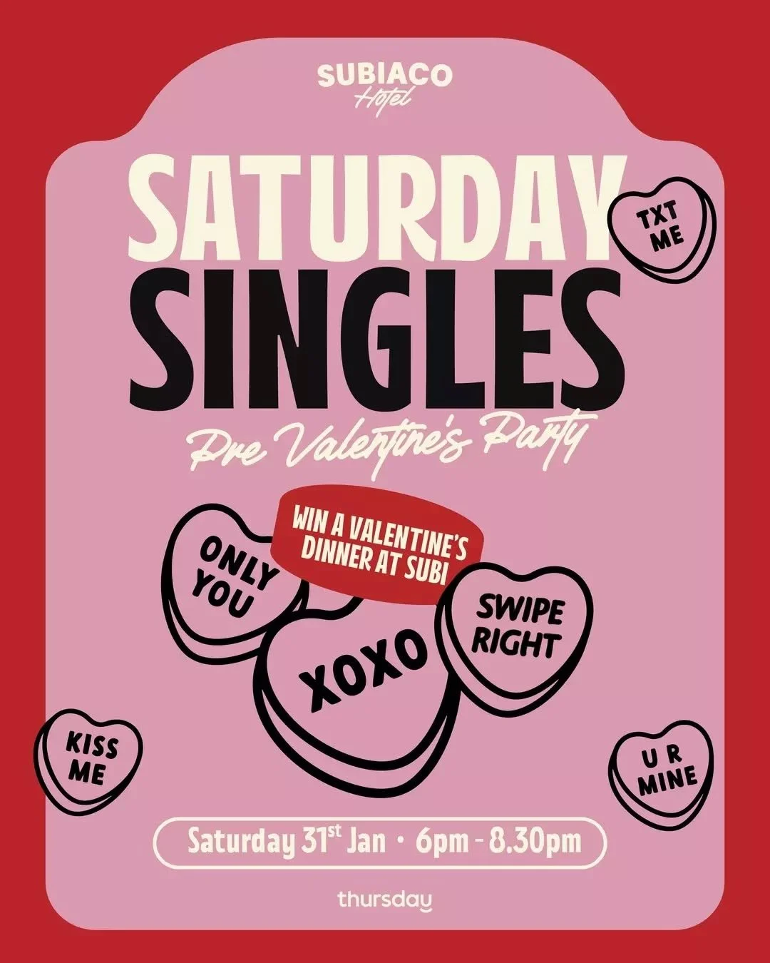 This summer, the Subi is teaming up with Thursdays for a night of easy conversations and flirty banter. Then roll straight into Duelling Pianos (free entry!) and you'll a chance to win a $200 Valentine&rsquo;s Day dinner ❤️

Tickets dropping soon 👀