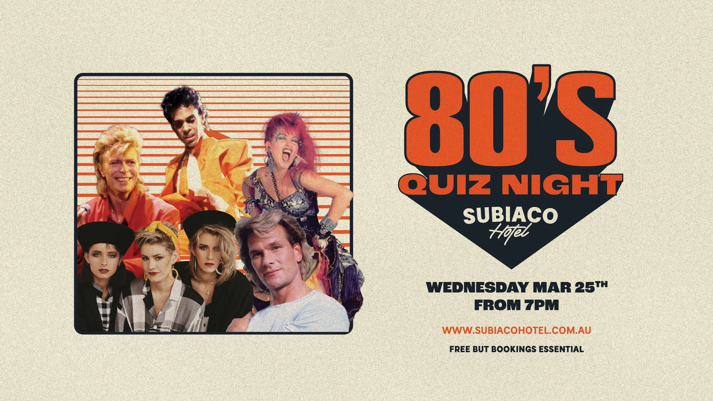 Back to the 80's Quiz Night