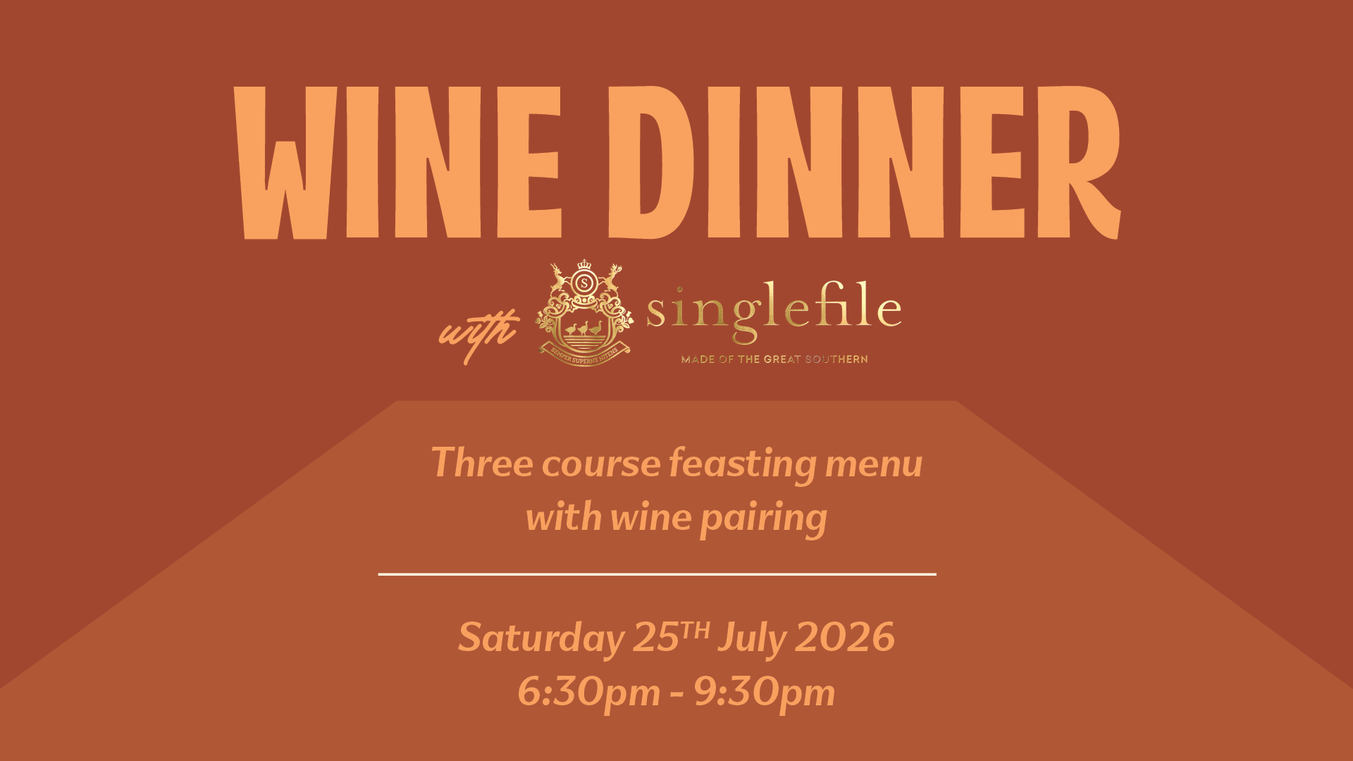 Singlefile Wine Dinner