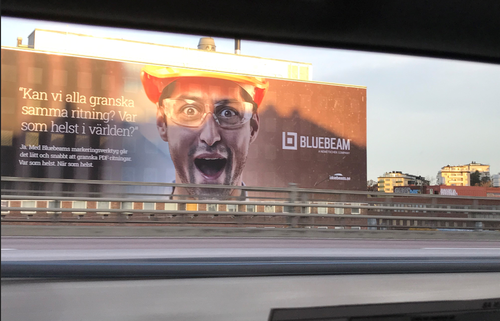 Billboard advertising in Stockholm