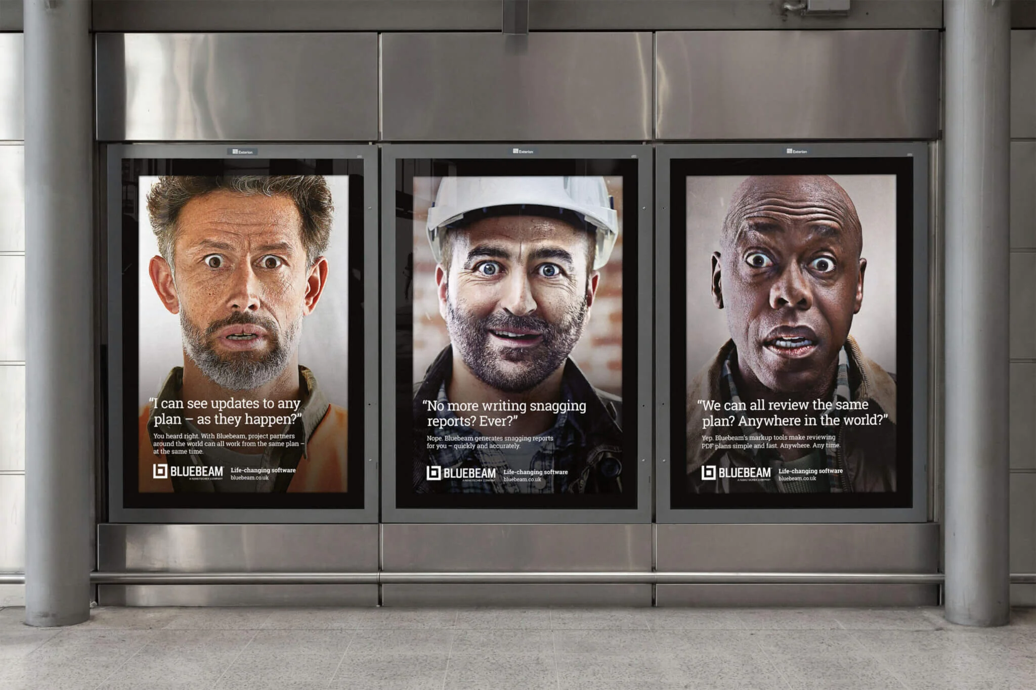 Video ads in London Waterloo Station