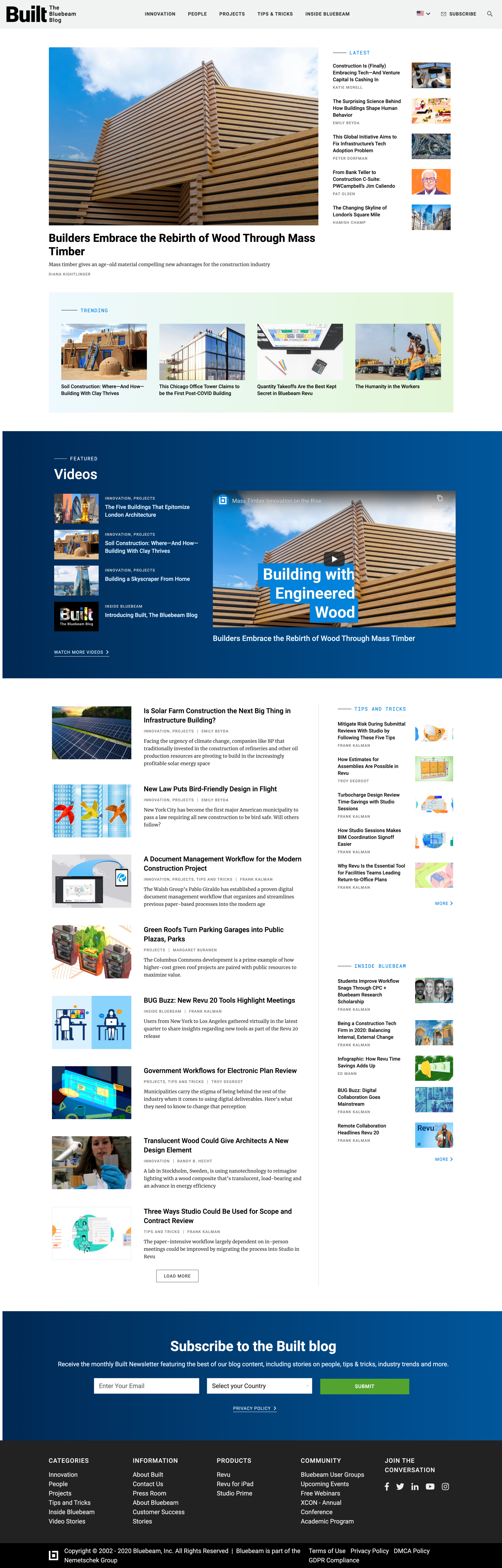 Built homepage