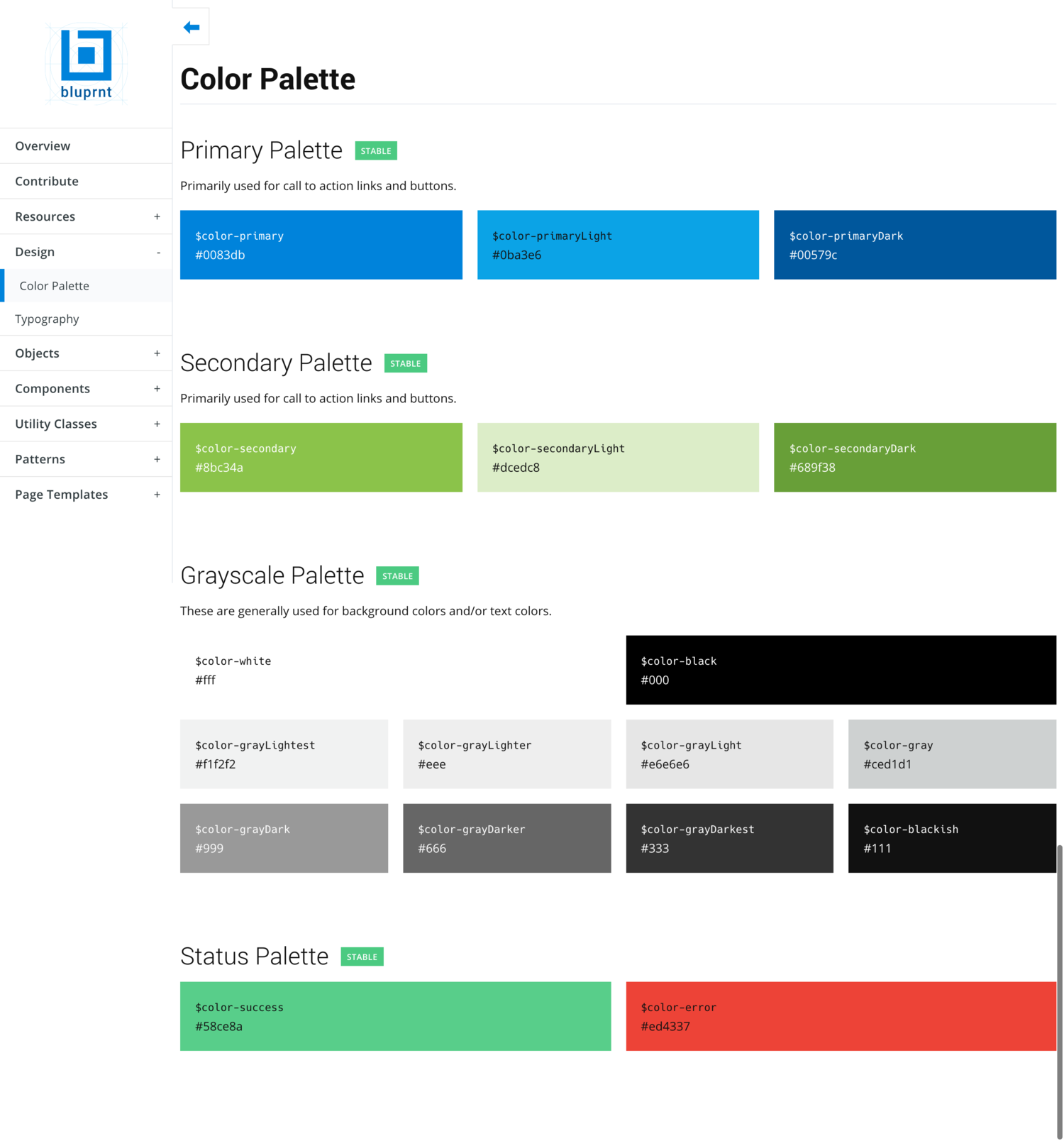 Bluprint UI Framework