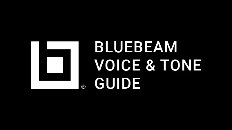 Bluebeam Voice and Tone Guide