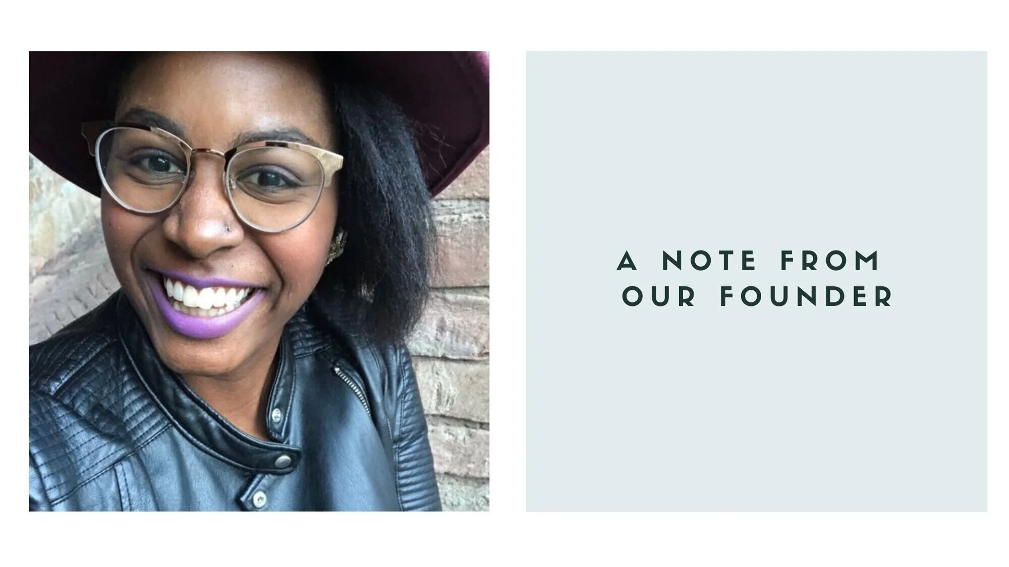  A Note from Our Founder 