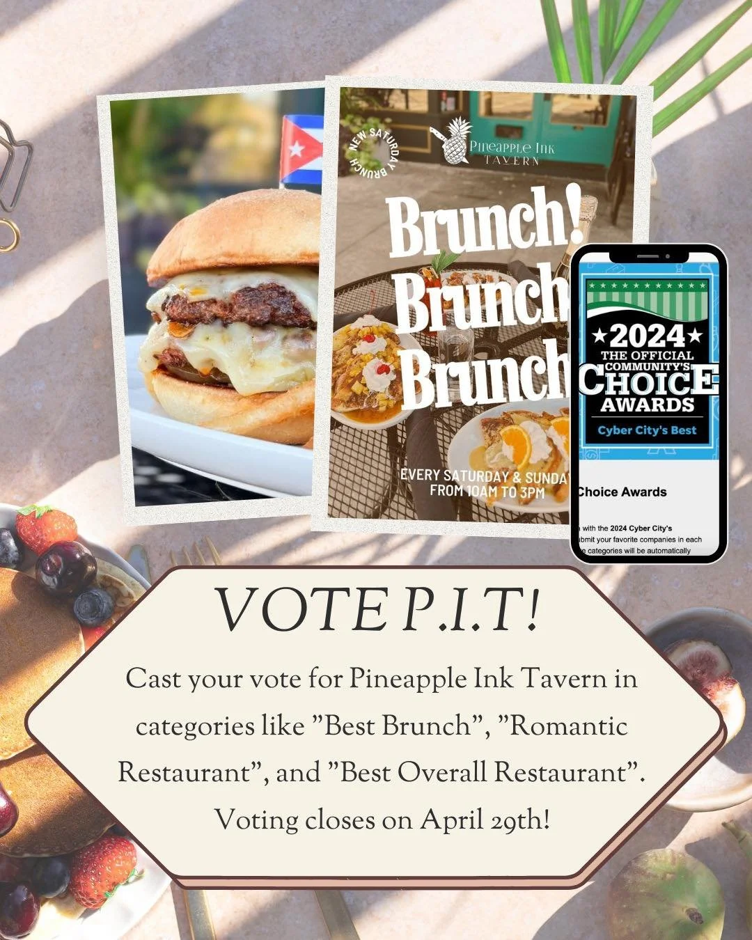 Food Menu — Pineapple Ink Tavern