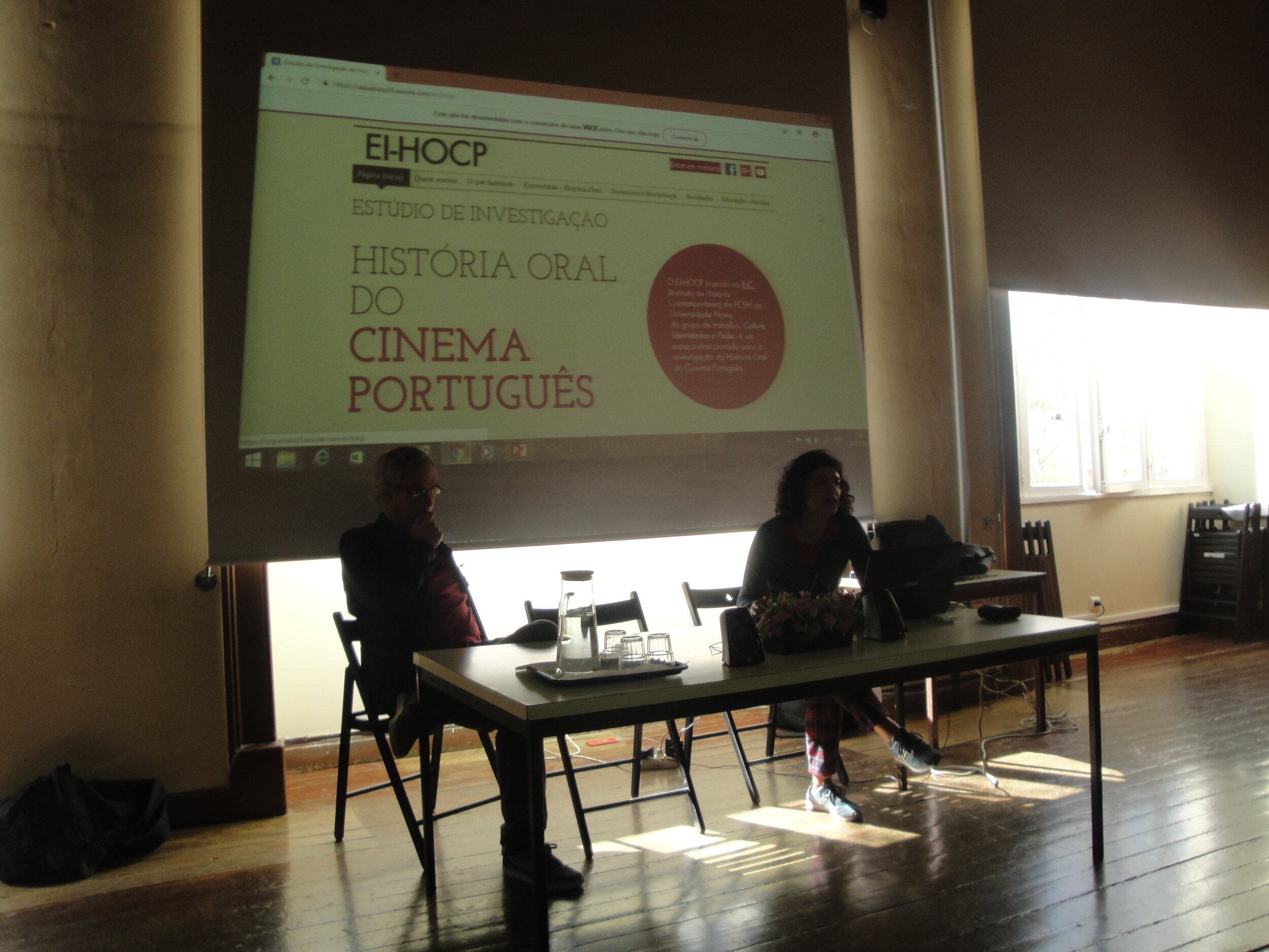    Para além do visível no Cinema Português , palestra realizada na biblioteca do Liceu Camões com Acácio de Almeida, director de Fotografia.  