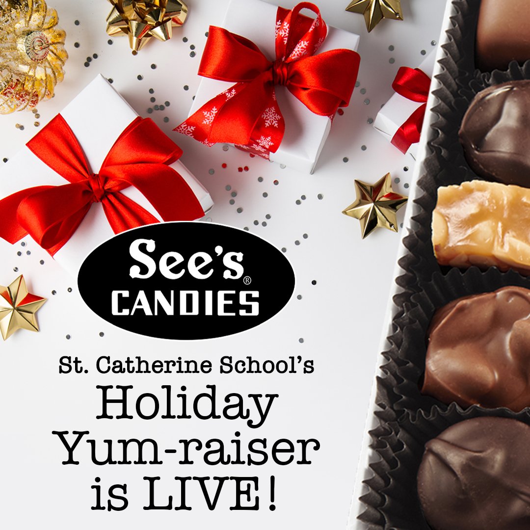 We're having a See's Candies fundraiser! Treat yourself or someone special today, while supporting St. Catherine School! Every purchase helps us get closer to reaching our fundraising goal &mdash; thank you for your sweet support! 🍫❤️