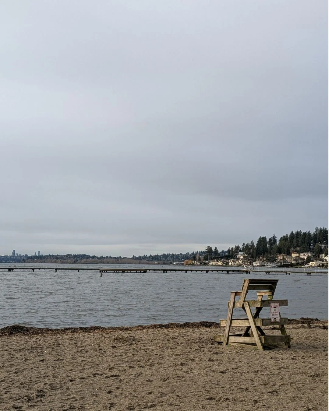 I've been doing my walks down by the water lately, just for a change of scenery. In just a few months, this beach will be packed, but for now, I've got it all to myself.