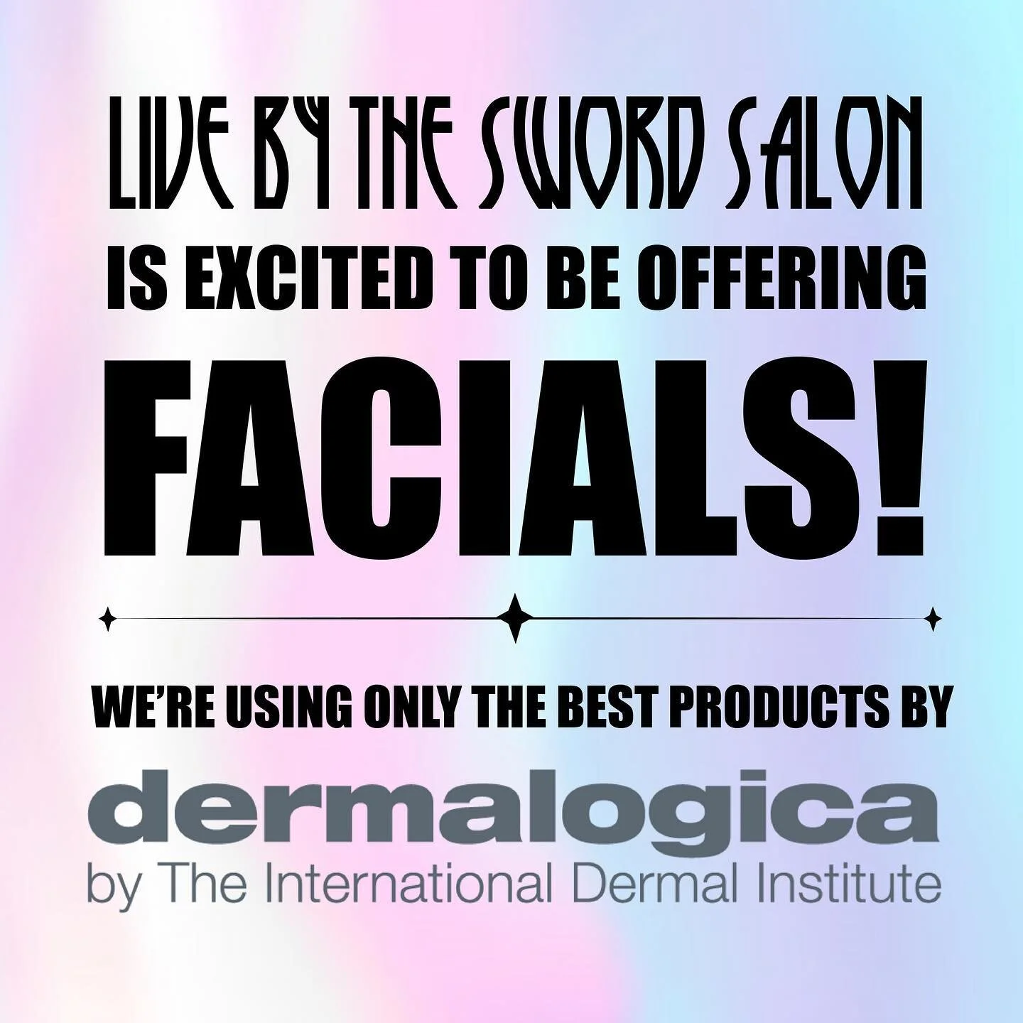 Facials are here and they are starting at only $50! @alexandria.aesthetix is ready to go on the GLOW ✨ using only the best @dermalogica products. Peep our new skincare menu on our website under the &ldquo;Facials&rdquo; tab or at www.livebytheswordsa