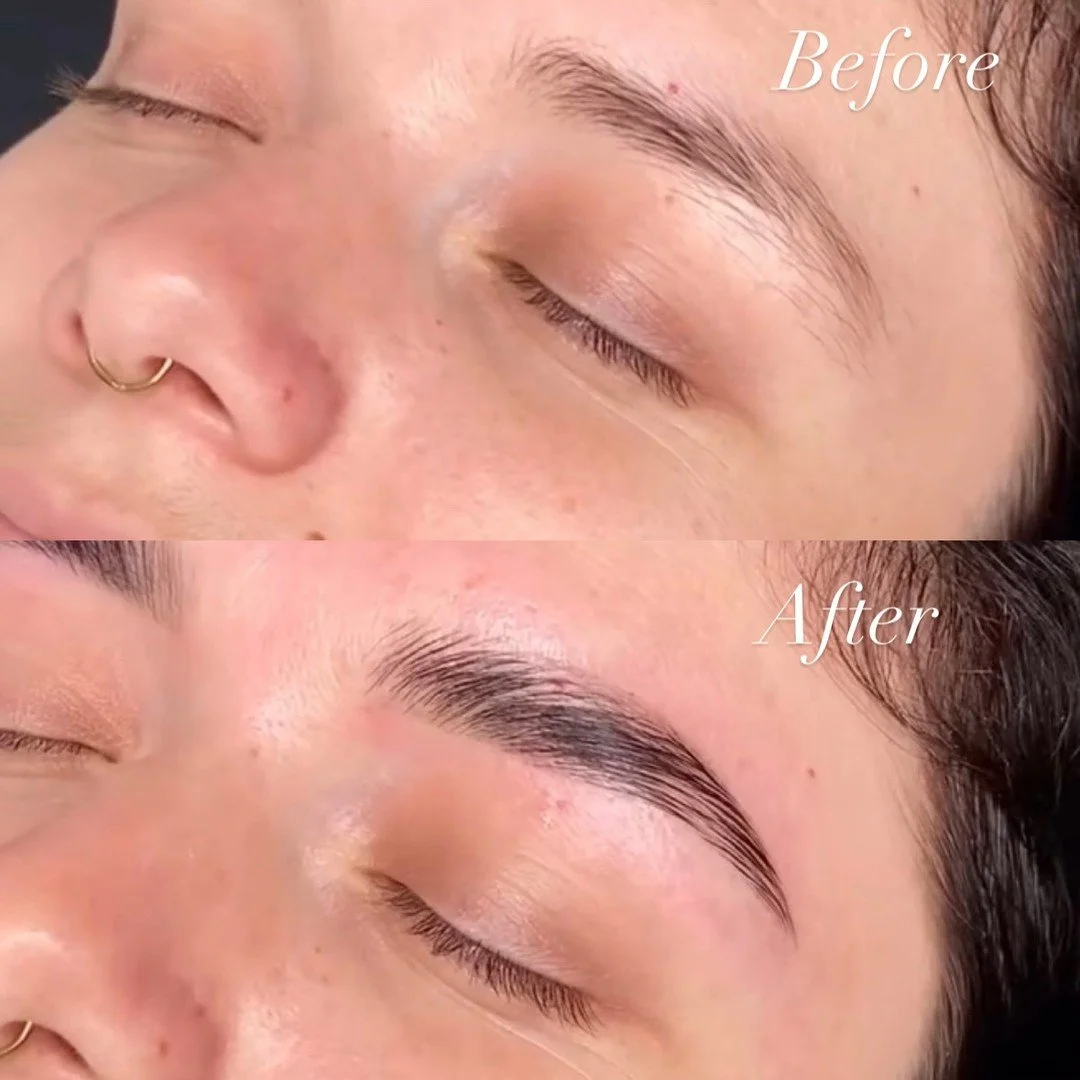 The brows you&rsquo;ve been dreaming of 😍

Eyebrow lamination + tint with Alex @alexandria.aesthetix 

📍Located in the heart of Williamsburg, Brooklyn
📱Book your eyebrow appointment today at www.livebytheswordsalon.com
.
.
.
.
#beforeandafter #bro