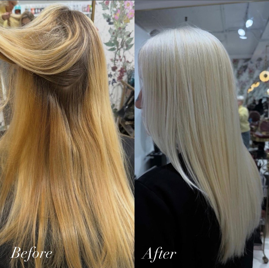 Drop a ❄️ if you love blonde hair!

 Custom blonding with Sydney @_rockpapershears 

📍Located in the heart of Williamsburg, Brooklyn
📱Book your hair appointment today at www.livebytheswordsalon.com
.
.
.
.
#customblonde #platinumhair #blondeinspo