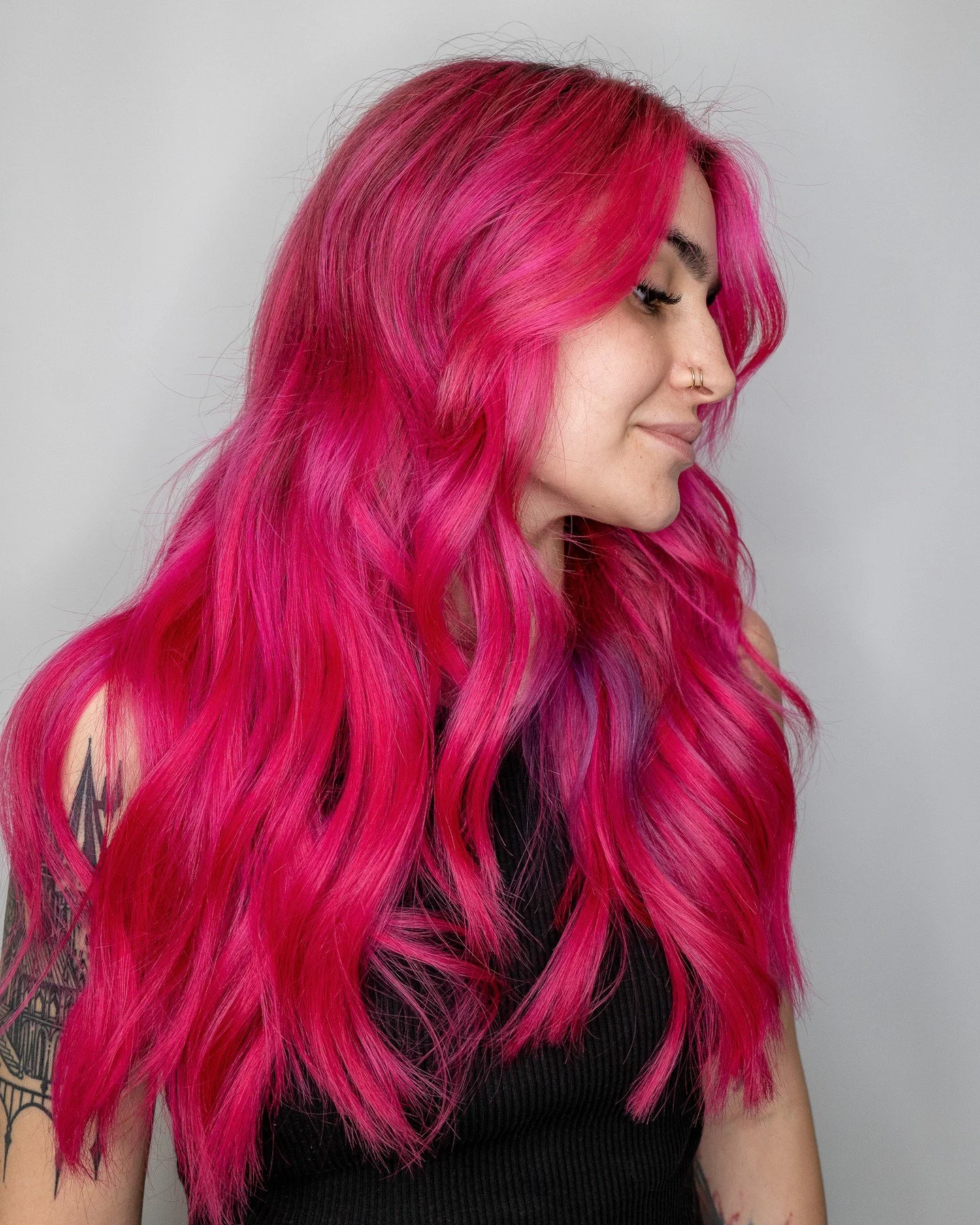 Valentine&rsquo;s Day hair inspo you&rsquo;ll fall in love with 💘

📍Located in the heart of Williamsburg, Brooklyn
📱Book your fantasy hair color appointment today at www.livebytheswordsalon.com
.
.
.
.
#pinkhair #valentinesday #alternativesalon