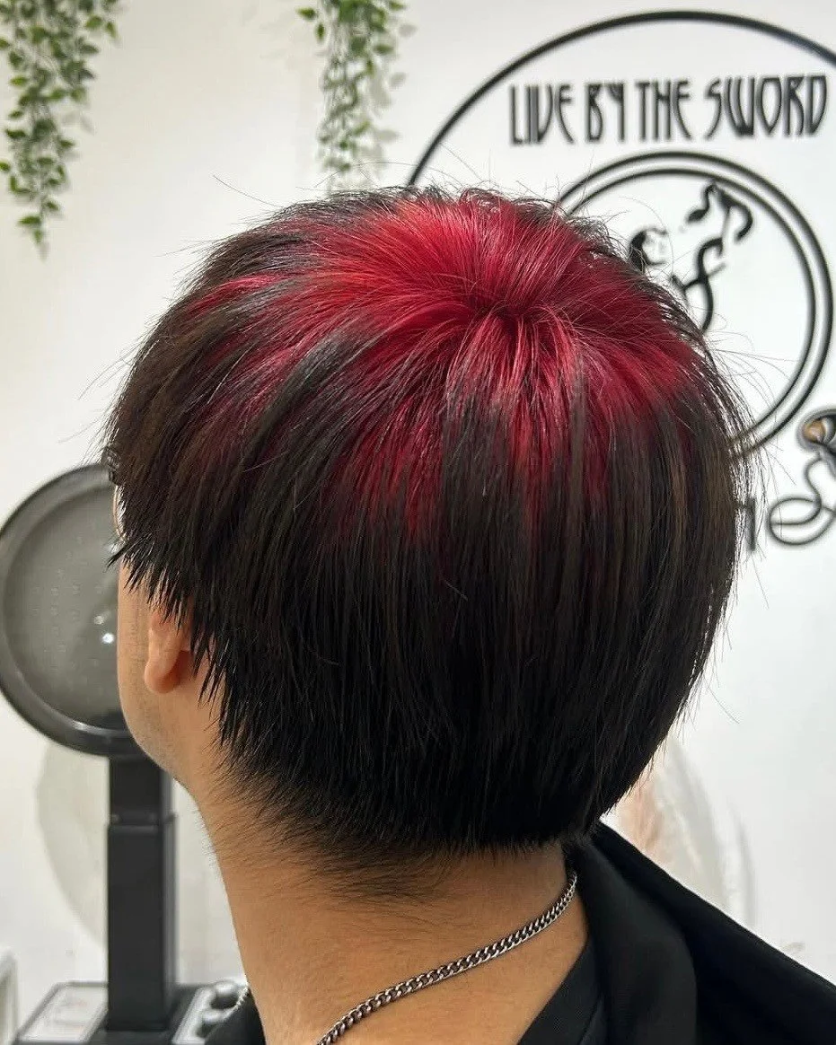 Meet 2026&rsquo;s edgiest hair trend, ghost roots 👻

Red Ghost Roots with Sydney @_rockpapershears 

📍Located in the heart of Williamsburg, Brooklyn
📱Book your hair appointment today at www.livebytheswordsalon.com
.
.
.
#ghostroots #hairtrends #al