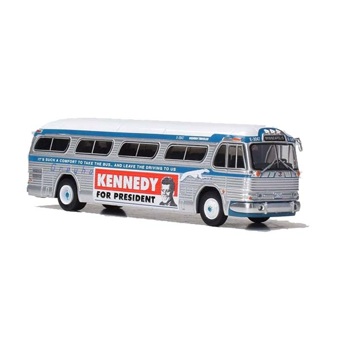GM PD4104 Motorcoach Iconic Replica IR-0204 Greyhound Kennedy for President GM PD4104 Motorcoach Iconic Replica IR-0204 Greyhound Kennedy for President