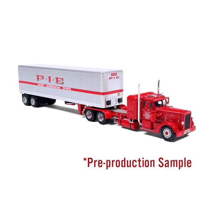 1:64 1952 Peterbilt 350 Tractor w/ Vintage Trailer: Pacific Intermountain Express (P-I-E) (64-0713)