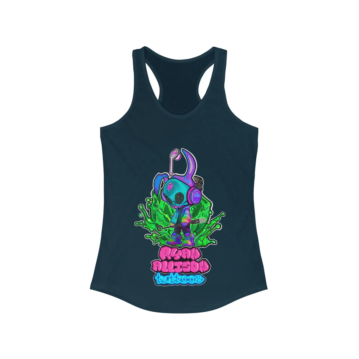 Silky Splatter Women's "Ideal Racerback" Tank