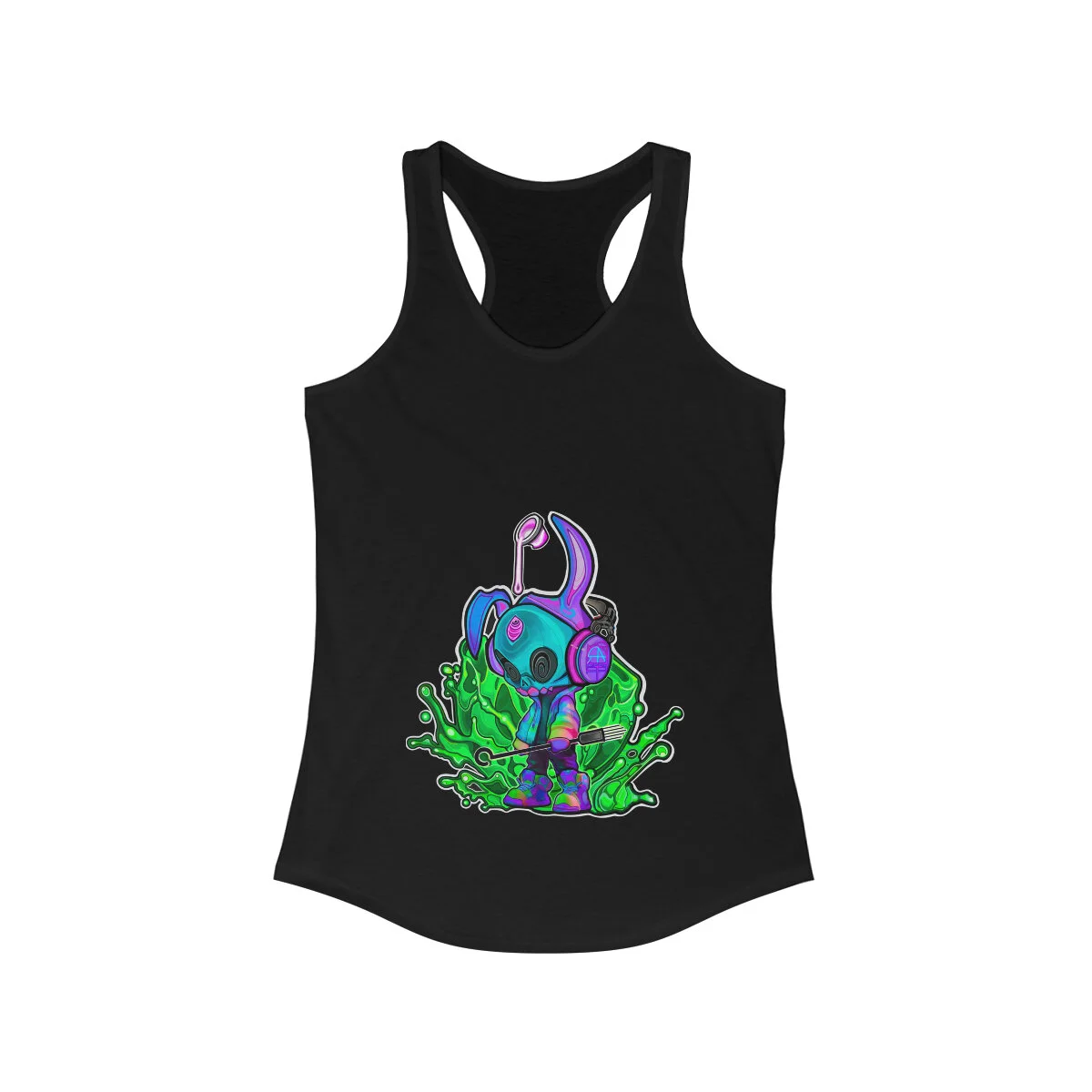 Silky Splatter Full Size Women's "Ideal Racerback" Tank