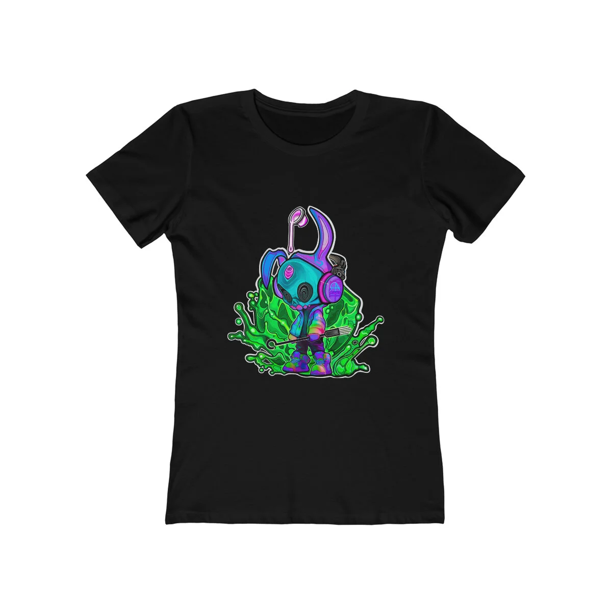 Silky Splatter Full Size Women's "The Boyfriend" Tee