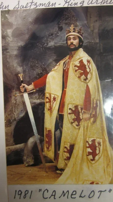 The late John Saltzman as King Arthur in Batesville Community Theatre's 1981 production of Camelot