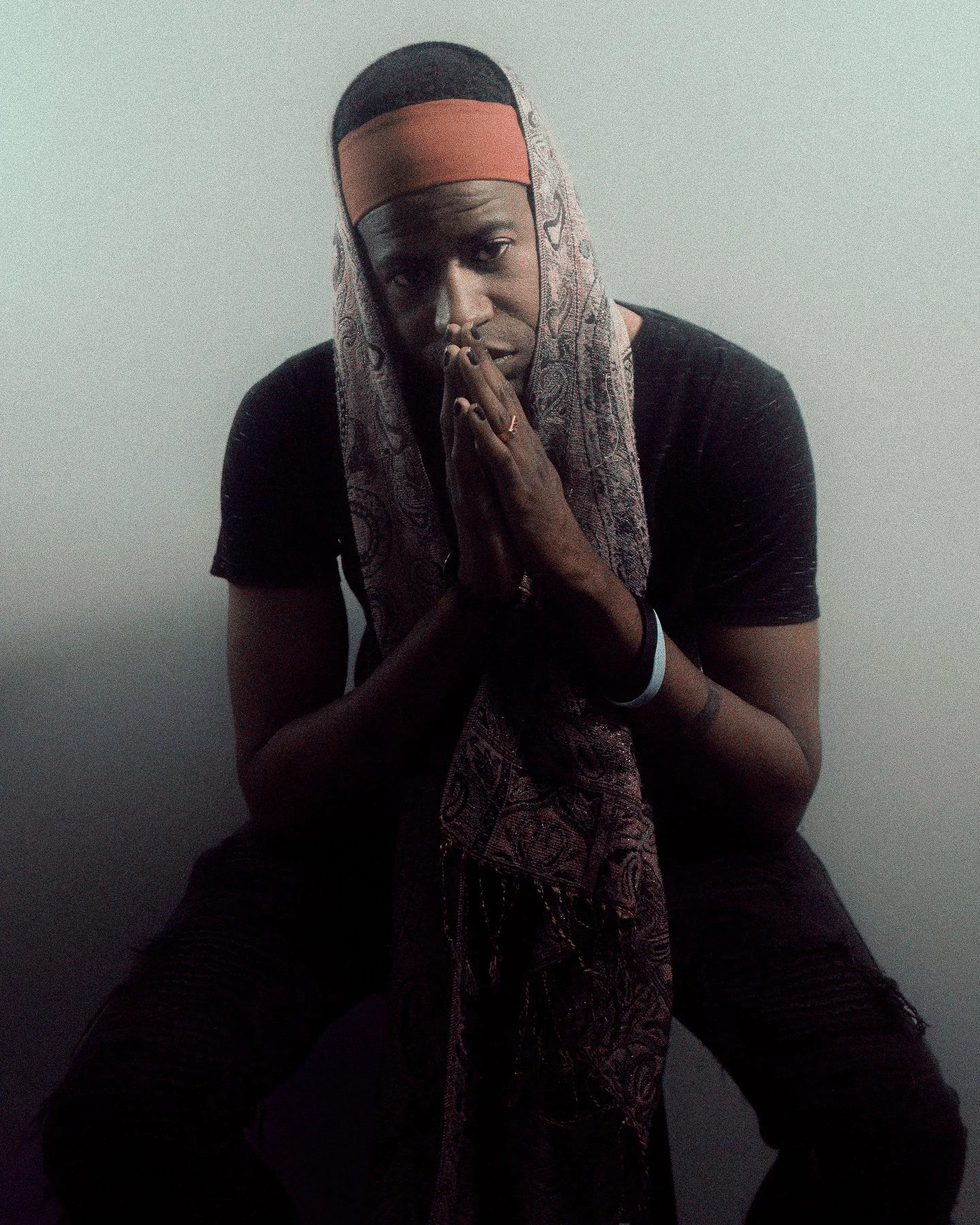 James and the Scarf.