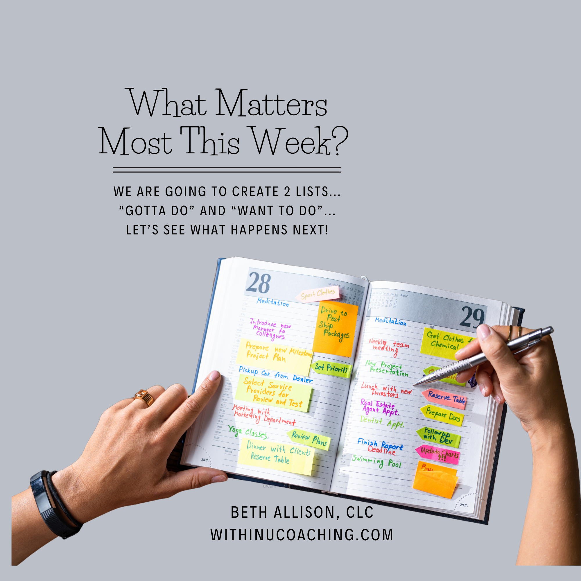 Designing a “What Matters” Week