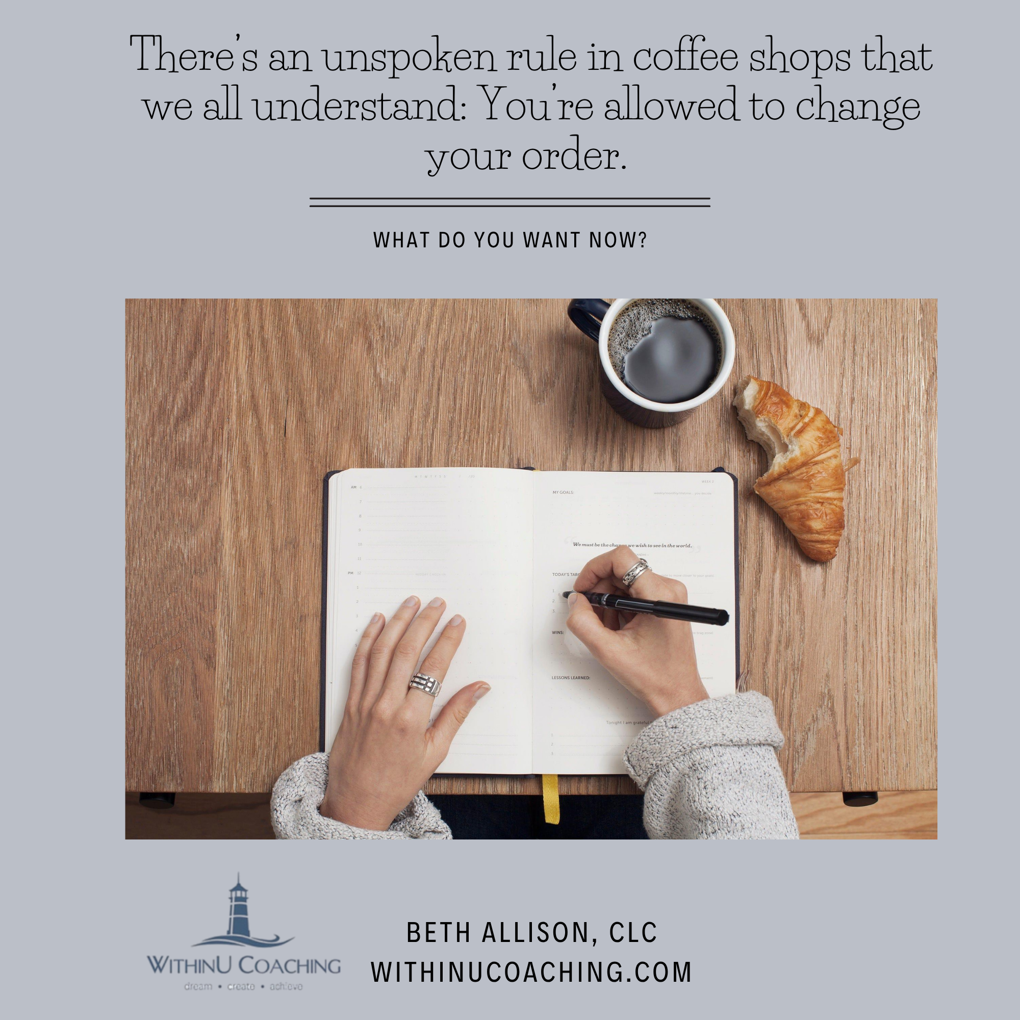 You’re Allowed to Change Your Order