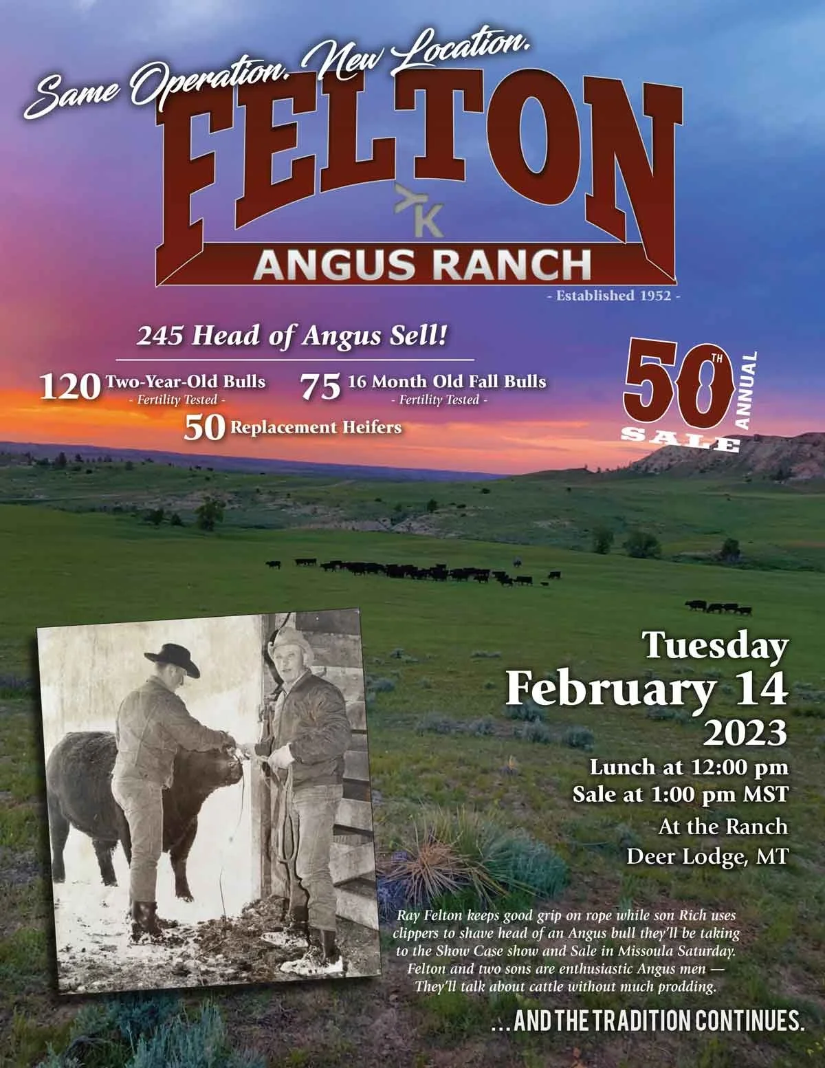 Production Sale — Felton Angus Ranch