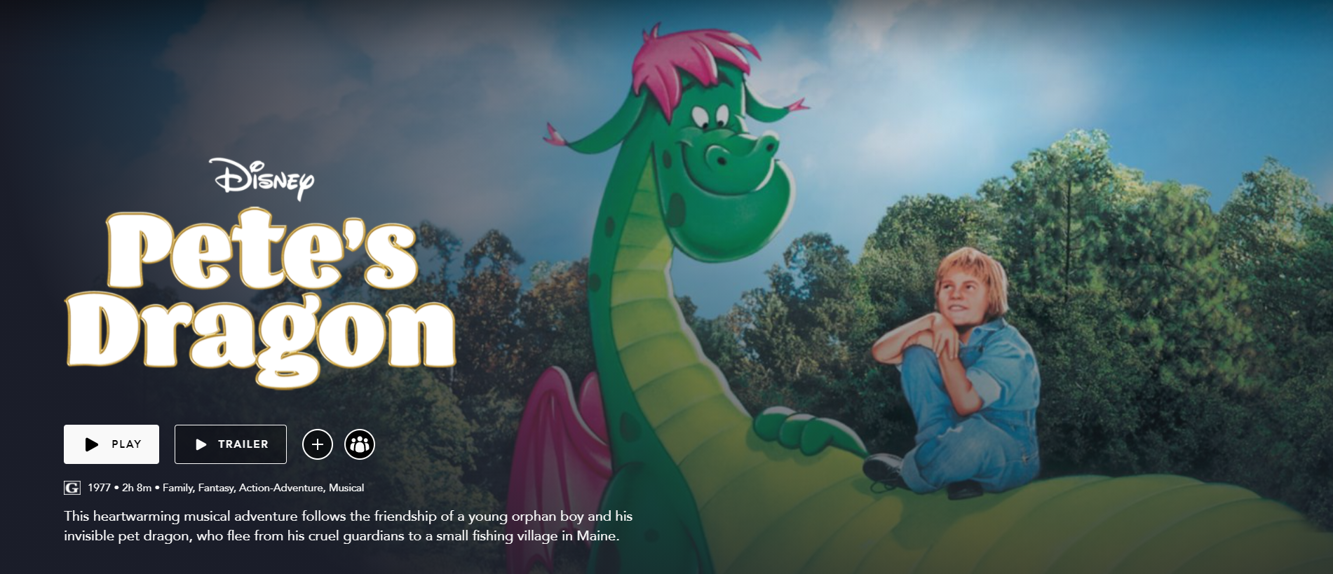 Review: Disney's Pete's Dragon (1977) — Disnerd Movie Challenge