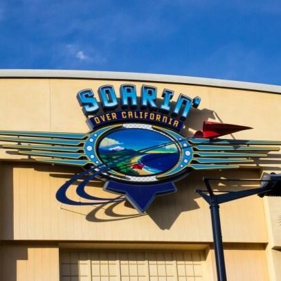 Disney's original Soarin' Over California ride logo at California Adventure theme park