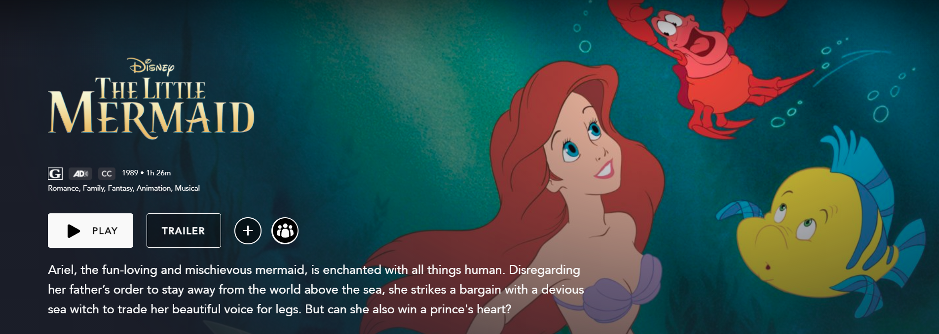 Review: Disney's The Little Mermaid (1989) — Disnerd Movie Challenge