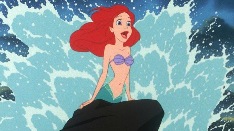 Ariel bursts out of the water