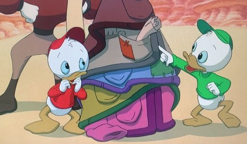 Disney's DuckTales the Movie Treasure of the Lost Lamp (1990)_Louie finds the map